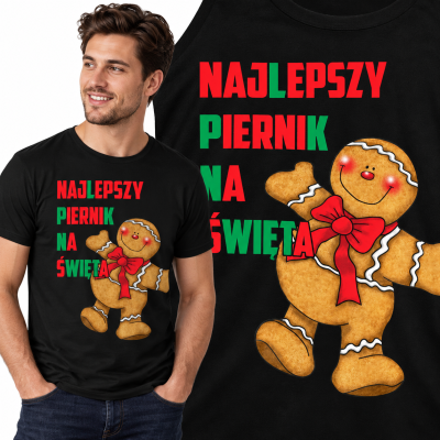 KOSZULKA ŚWIĄTECZNA NAJLEPSZY PIERNIK